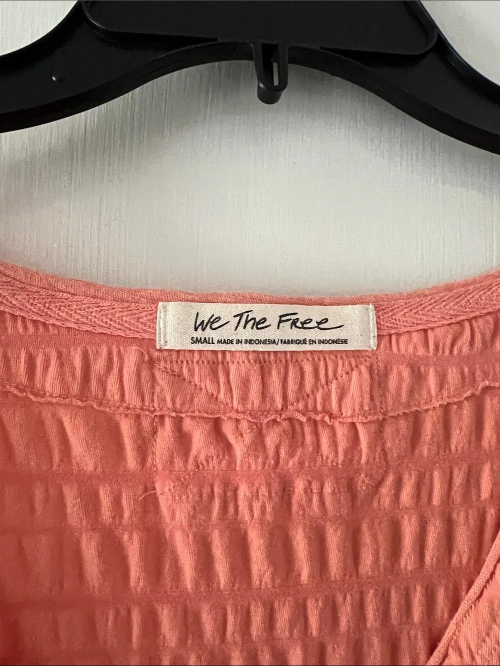 We The Free Coral Short Sleeve Textured Tee